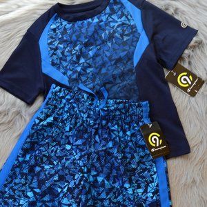 NEW.C9 CHAMPION.BOY'S JERSEY & SHORT(XS)